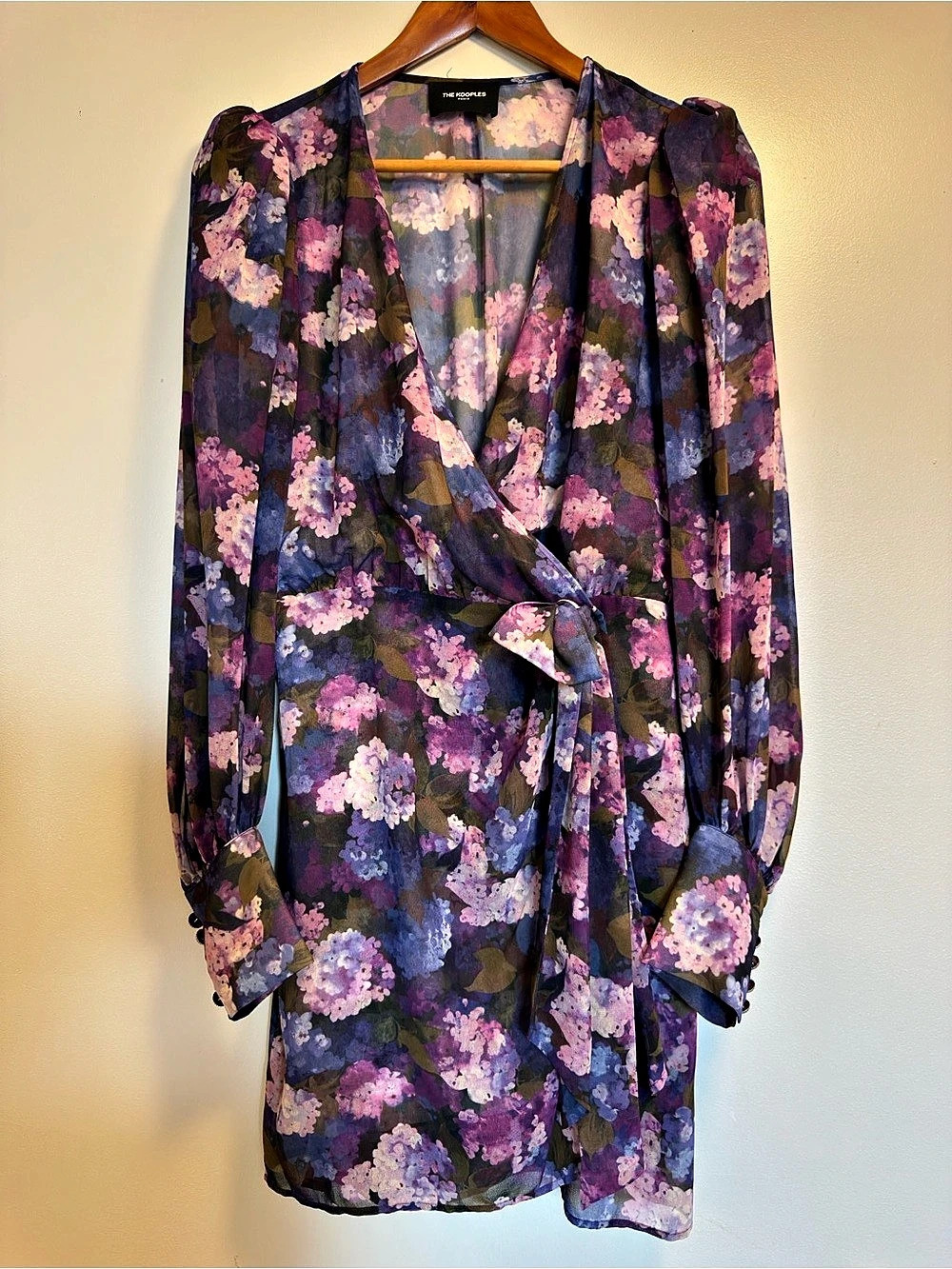 The Kooples Paris Floral Wrap Dress – Size 1 FR - 4 Us